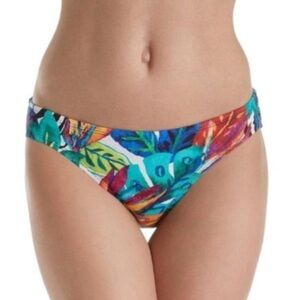 Lauren Ralph Lauren Tropical Print Bikini Bottoms size 8